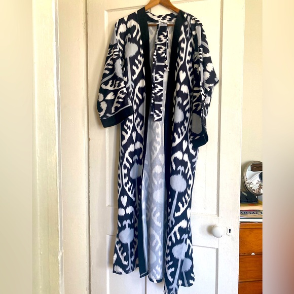 Jackets & Blazers - Beautiful Oriental Robe from Uzbekistan, light chapan.  Size L, 
Viscose.
